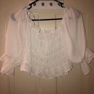 Smocked Off the Shoulder Top